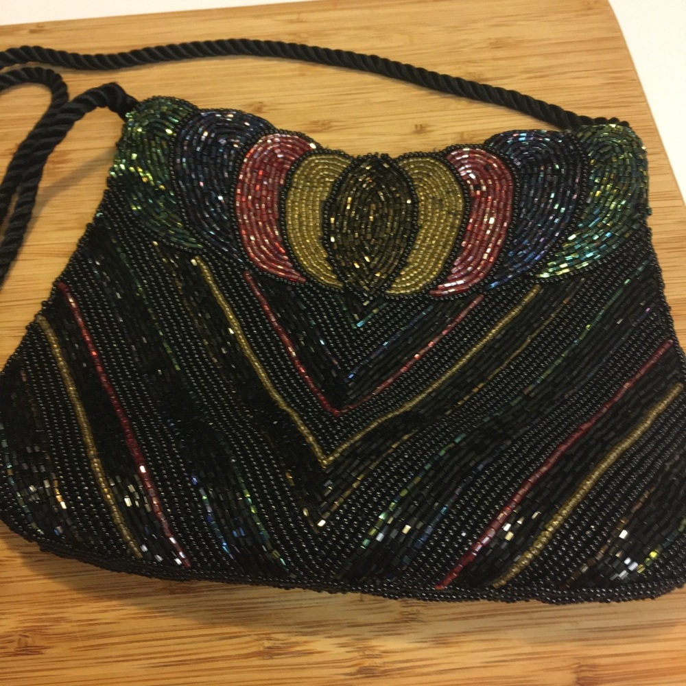 Vintage Look Beaded Evening Bag